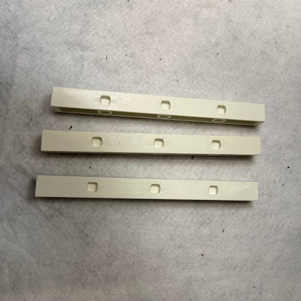 Lot of 3 Playmobil Column Post Pillar Wall Connectors White w/ 3 Sockets Levels